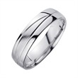 Wedding rings white gold width 5.5 mm