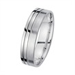 Wedding rings white gold with diamonds width 5.5 mm