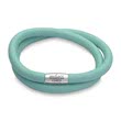 Pulsera de cuero menta de doble fila