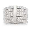 Stylish ring lustrino zirconia