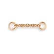 Extension chain 2cm stainless steel gold